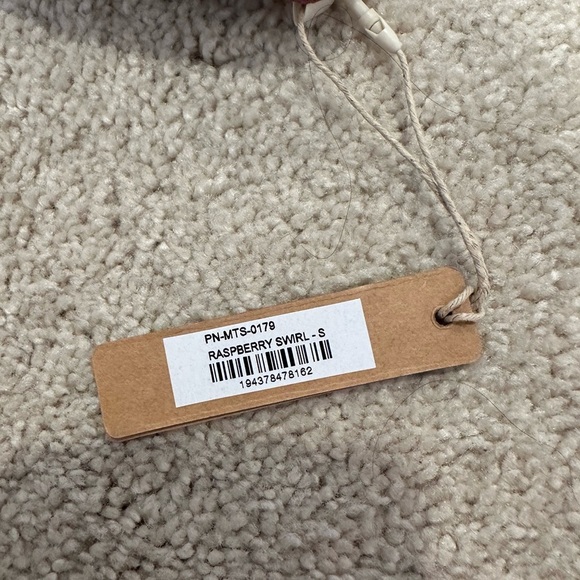 SKIMS Set Bra and Summer Mesh Mid Thigh Short RASPBERRY SWIRL Small NWY - Picture 5 of 5